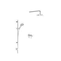 Rohl Campo Thermostatic Shower System with Shower Head and Hand Shower Polished Chrome Rohl Campo Thermostatic Shower System with Shower Head and Hand Shower Polished Chrome