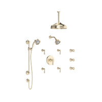 Rohl Acqui Thermostatic Shower System with Shower Head, Hand Shower, and Bodysprays - Satin Nickel Rohl Acqui Thermostatic Shower System with Shower Head, Hand Shower, and Bodysprays - Satin Nickel