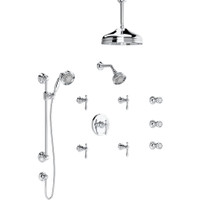 Rohl Arcana Thermostatic Shower System with Head and Hand Shower Polished Chrome Rohl Arcana Thermostatic Shower System with Head and Hand Shower Polished Chrome
