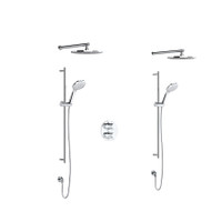 Rohl Tenerife Thermostatic Shower with Shower Head and Hand Shower  Polished Chrome Rohl Tenerife Thermostatic Shower with Shower Head and Hand Shower  Polished Chrome
