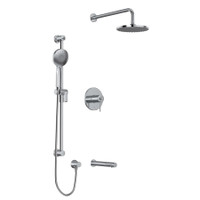 Riobel CS Thermostatic Shower System with Head and Hand Shower - Chrome
