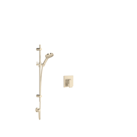 Rohl Meda Pressure Balanced Shower System with Hand Shower and Valve Trim - Satin Nickel Rohl Meda Pressure Balanced Shower System with Hand Shower and Valve Trim - Satin Nickel