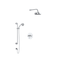 Rohl Deco Thermostatic Shower System with Shower Head, Hand Shower, and Hose - Polished Chrome Rohl Deco Thermostatic Shower System with Shower Head, Hand Shower, and Hose - Polished Chrome