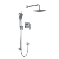 Riobel Equinox Thermostatic Shower System with Shower Head and Hand Shower -Chrome Riobel Equinox Thermostatic Shower System with Shower Head and Hand Shower -Chrome