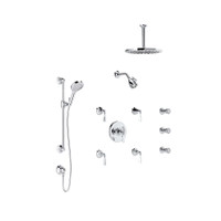 Palladian Thermostatic Shower System with Shower Head, Hand Shower, and Bodysprays Polished Chrome Palladian Thermostatic Shower System with Shower Head, Hand Shower, and Bodysprays Polished Chrome