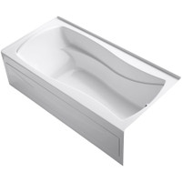 Kohler Mariposa 6 Foot Three Wall Alcove Soaking Tub with Right Hand Drain - White Kohler Mariposa 6 Foot Three Wall Alcove Soaking Tub with Right Hand Drain - White