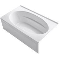 Kohler Windward Collection 72" Three Wall Alcove Soaking Bath Tub with Right Hand Drain - White Kohler Windward Collection 72" Three Wall Alcove Soaking Bath Tub with Right Hand Drain - White