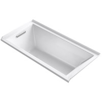 Kohler Underscore 60" Soaking Tub with Left Drain - White Kohler Underscore 60" Soaking Tub with Left Drain - White