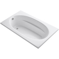 Kohler Windward Collection 72" Drop In Soaking Bath Tub with Reversible Drain - White Kohler Windward Collection 72" Drop In Soaking Bath Tub with Reversible Drain - White