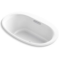 Kohler Underscore 60" Drop-In or Undermount Soaking Bathtub with Center Drain - White Kohler Underscore 60" Drop-In or Undermount Soaking Bathtub with Center Drain - White