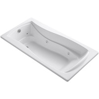 Kohler Mariposa Collection 72" Drop In Jetted Whirlpool Bath Tub with Reversible Drain - White Kohler Mariposa Collection 72" Drop In Jetted Whirlpool Bath Tub with Reversible Drain - White