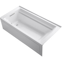 Kohler Archer 72" Three Wall Alcove Acrylic Air Tub with Left Drain and Overflow - Comfort Depth Design - White Kohler Archer 72" Three Wall Alcove Acrylic Air Tub with Left Drain and Overflow - Comfort Depth Design - White