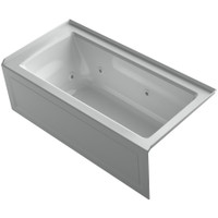 Kohler Archer 60" Three Wall Alcove Jetted Whirlpool Bath Tub - Right Drain Ice Grey Kohler Archer 60" Three Wall Alcove Jetted Whirlpool Bath Tub - Right Drain Ice Grey