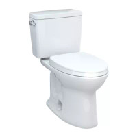 Toto Drake® Two-piece Toilet, 1.28 GPF, Elongated Bowl - Universal Height - 10" Rough-In - Cotton Toto Drake® Two-piece Toilet, 1.28 GPF, Elongated Bowl - Universal Height - 10" Rough-In - Cotton
