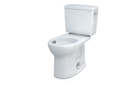 Toto Drake® Two-piece Toilet, 1.28 GPF, Round Bowl - Universal Height With Right Hand Lever - Cotton Toto Drake® Two-piece Toilet, 1.28 GPF, Round Bowl - Universal Height With Right Hand Lever - Cotton