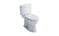 Toto Drake® II Two-Piece Toilet 1.28 GPF With Left Hand Lever - Cotton Toto Drake® II Two-Piece Toilet 1.28 GPF With Left Hand Lever - Cotton