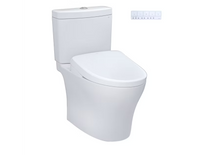 Toto Aquia® IV - WASHLET®+ S7A Two-Piece Toilet - 1.28 GPF & 0.9 GPF - Universal Height With Auto Flush - Cotton Toto Aquia® IV - WASHLET®+ S7A Two-Piece Toilet - 1.28 GPF & 0.9 GPF - Universal Height With Auto Flush - Cotton