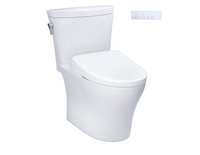 Toto Aquia® IV Arc - WASHLET®+ S7A Two-Piece Toilet - 1.28 GPF & 0.9 GPF - Universal Height Without Auto Flush - Cotton Toto Aquia® IV Arc - WASHLET®+ S7A Two-Piece Toilet - 1.28 GPF & 0.9 GPF - Universal Height Without Auto Flush - Cotton