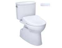 Toto Vespin® II WASHLET®+ S7A Two-Piece Toilet - 1.28 GPF Without Auto Flush - Cotton Toto Vespin® II WASHLET®+ S7A Two-Piece Toilet - 1.28 GPF Without Auto Flush - Cotton