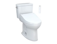 Toto Drake® WASHLET®+ C5 Two-Piece Toilet - 1.6 GPF - Universal Height 12 Inch Rough-In - Cotton Toto Drake® WASHLET®+ C5 Two-Piece Toilet - 1.6 GPF - Universal Height 12 Inch Rough-In - Cotton