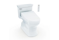 Toto Soirée® WASHLET+ C5 One-Piece Toilet - 1.28 GPF - Cotton Toto Soirée® WASHLET+ C5 One-Piece Toilet - 1.28 GPF - Cotton