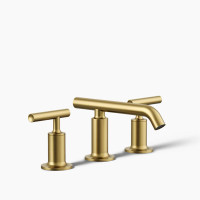 Kohler Purist® Widespread Bathroom Sink Faucet With Lever Handles, 1.2 GPM - Vibrant Brushed Moderne Brass Kohler Purist® Widespread Bathroom Sink Faucet With Lever Handles, 1.2 GPM - Vibrant Brushed Moderne Brass
