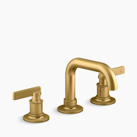 Kohler Castia™ By Studio McGee Widespread Bathroom Sink Faucet, 1.2 GPM - Vibrant Brushed Moderne Brass Kohler Castia™ By Studio McGee Widespread Bathroom Sink Faucet, 1.2 GPM - Vibrant Brushed Moderne Brass