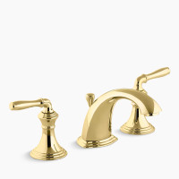 Kohler Devonshire® Widespread Bathroom Sink Faucet, 1.2 GPM - Vibrant Polished Brass Kohler Devonshire® Widespread Bathroom Sink Faucet, 1.2 GPM - Vibrant Polished Brass