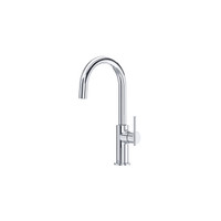 Riobel Lateral Bar/Food Prep Kitchen Faucet With C-Spout - Chrome Riobel Lateral Bar/Food Prep Kitchen Faucet With C-Spout - Chrome