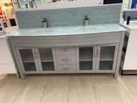 Richmond 72" Double Sink Bathroom Vanity Grey Color Richmond 72" Double Sink Bathroom Vanity Grey Color