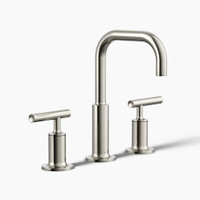 Kohler Purist® Widespread bathroom sink faucet with Lever handles 1.2 gpm - Vibrant Titanium