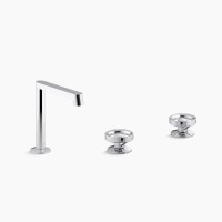Kohler Components® Bundle Components® Row Design Bathroom Sink Faucet Spout and Industrial Design Handles in Polished Chrome Kohler Components® Bundle Components® Row Design Bathroom Sink Faucet Spout and Industrial Design Handles in Polished Chrome