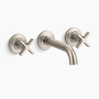 Kohler Castia™ by Studio Mcgee Wall-mount Bathroom Sink Faucet Trim, 1.2 GPM - Vibrant Brushed Nickel Kohler Castia™ by Studio Mcgee Wall-mount Bathroom Sink Faucet Trim, 1.2 GPM - Vibrant Brushed Nickel