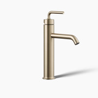 Kohler Purist® Tall Single-handle Bathroom Sink Faucet With Lever Handle, 1.2 GPM - Vibrant Brushed Bronze Kohler Purist® Tall Single-handle Bathroom Sink Faucet With Lever Handle, 1.2 GPM - Vibrant Brushed Bronze