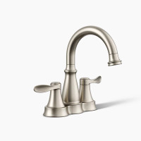 Kohler Bellera® Centerset Bathroom Sink Faucet, 1.2 GPM - Vibrant Brushed Nickel Kohler Bellera® Centerset Bathroom Sink Faucet, 1.2 GPM - Vibrant Brushed Nickel