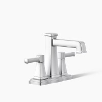Kohler Riff® Centerset Bathroom Sink Faucet, 1.2 GPM - Polished Chrome Kohler Riff® Centerset Bathroom Sink Faucet, 1.2 GPM - Polished Chrome