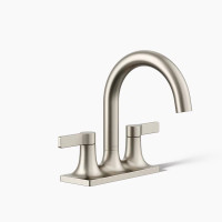 Kohler Venza® Centerset Bathroom Sink Faucet, 1.2 GPM - Vibrant Brushed Nickel Kohler Venza® Centerset Bathroom Sink Faucet, 1.2 GPM - Vibrant Brushed Nickel