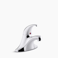 Kohler Coralais® Single-handle Centerset Lavatory Faucet, 0.35 GPM - Polished Chrome