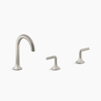 Kohler Occasion® Bundle Cane Design Bathroom Sink Faucet Spout and Lever Handles in Vibrant Brushed Nickel Kohler Occasion® Bundle Cane Design Bathroom Sink Faucet Spout and Lever Handles in Vibrant Brushed Nickel
