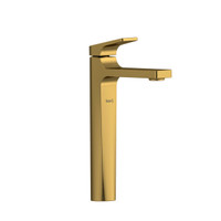 Riobel Ode Single Handle Tall Bathroom Faucet with Lever Handle - Brushed Gold
