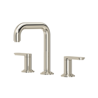 Riobel Arca Widespread Bathroom Faucet With U-Spout - Polished  Nickel Riobel Arca Widespread Bathroom Faucet With U-Spout - Polished  Nickel