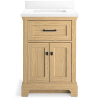 Kohler Charlemont 25" Free Standing Single Basin Vanity Set with Cabinet and Quartz Vanity Top - Light Oak Kohler Charlemont 25" Free Standing Single Basin Vanity Set with Cabinet and Quartz Vanity Top - Light Oak