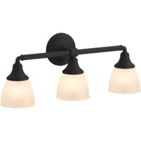 Kohler Lighting Devonshire 3 Light 23" Wide Bathroom Vanity Light - Matte Black Kohler Lighting Devonshire 3 Light 23" Wide Bathroom Vanity Light - Matte Black