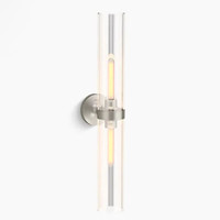 Kohler Lighting Purist 2 Light 29" Tall Sconce - Brushed Nickel Kohler Lighting Purist 2 Light 29" Tall Sconce - Brushed Nickel