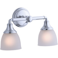 Kohler Lighting Devonshire 2 Light 15" Wide Bathroom Vanity Light - Polished Chrome Kohler Lighting Devonshire 2 Light 15" Wide Bathroom Vanity Light - Polished Chrome