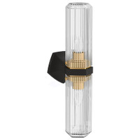 Kohler Lighting Occasion 2 Light 6" Wide Vanity Light - Black / Brass Kohler Lighting Occasion 2 Light 6" Wide Vanity Light - Black / Brass
