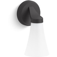 Kohler Lighting Simplice 10" Tall Bathroom Sconce with Painted Glass Shade - Matte Black Kohler Lighting Simplice 10" Tall Bathroom Sconce with Painted Glass Shade - Matte Black