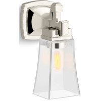 Kohler Lighting Riff 12" Tall Bathroom Sconce - Polished Nickel Kohler Lighting Riff 12" Tall Bathroom Sconce - Polished Nickel