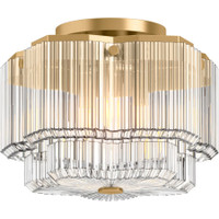 Kohler Lighting Occasion 3 Light 15" Wide Semi-Flush Drum Ceiling Fixture - Brushed Moderne Brass Kohler Lighting Occasion 3 Light 15" Wide Semi-Flush Drum Ceiling Fixture - Brushed Moderne Brass