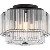 Kohler Lighting Occasion 3 Light 15" Wide Semi-Flush Drum Ceiling Fixture - Matte Black Kohler Lighting Occasion 3 Light 15" Wide Semi-Flush Drum Ceiling Fixture - Matte Black